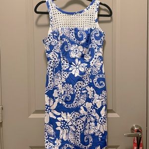 Lily Pulitzer Seashore Dress Size 0 Blue & White